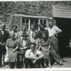 Whitmore Family outside the Compass Inn