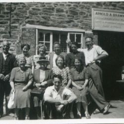 Whitmore Family outside the Compass Inn